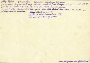 KLITROSEVEJ 11 - postkort bagside 1948